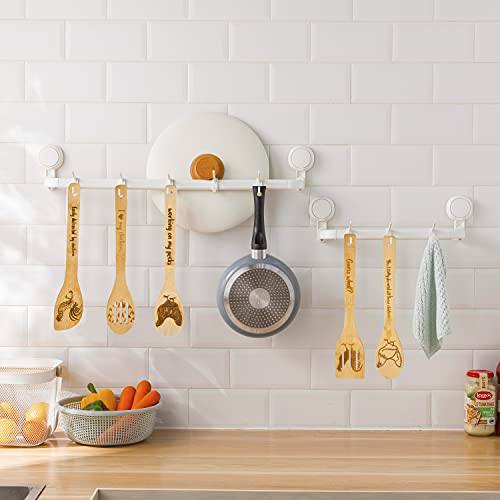 Rooster-Wooden-Cooking-Spoons-Set-of-5Rooster-GiftChicken-Lovers-GiftsRooster-Kitchen-DecorBamboo-Cooking-Spoons-Farmhouse-Housewarming-Wedding-Mom-Cooking-Mothers-Day-Gift-Fathers-Day-Gift