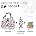 Fit & Fresh Lunch Bag For Women, Insulated Womens Lunch Bag For Work, Leakproof & Stain-Resistant Large Lunch Box For Women With Containers and Matching Tumbler, Snap Closure Westport Bag Magenta