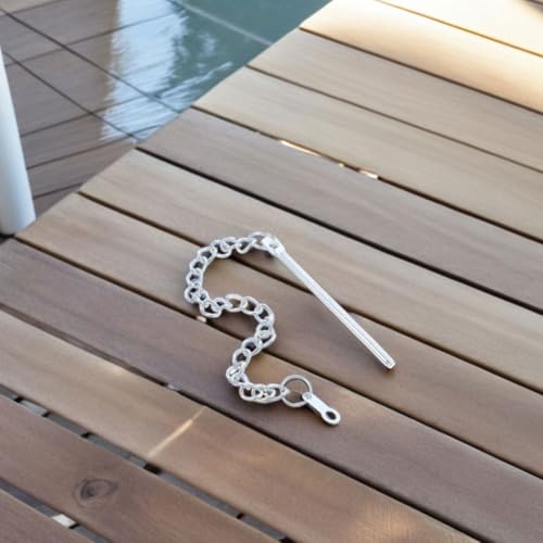 Cadena de metal para sombrilla ifundom de 4 piezas resistente para exterior 5