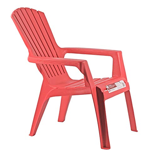Adams 4332688141 Kids Red Plastic Adirondack Chair thumb #3