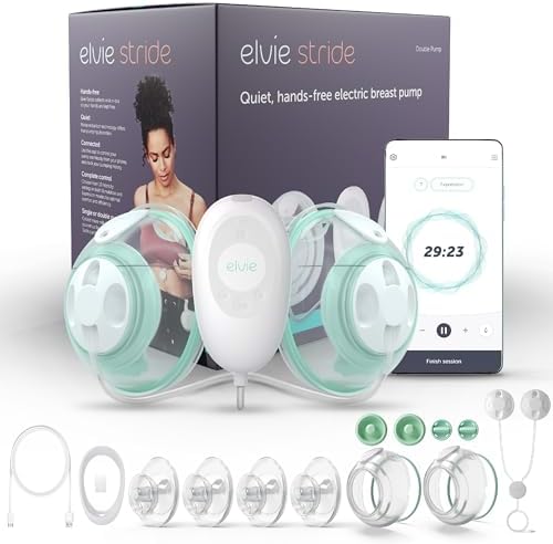 Elvie Stride Hospital-Grade, App-Controlled Breast Pump - Hands-F...