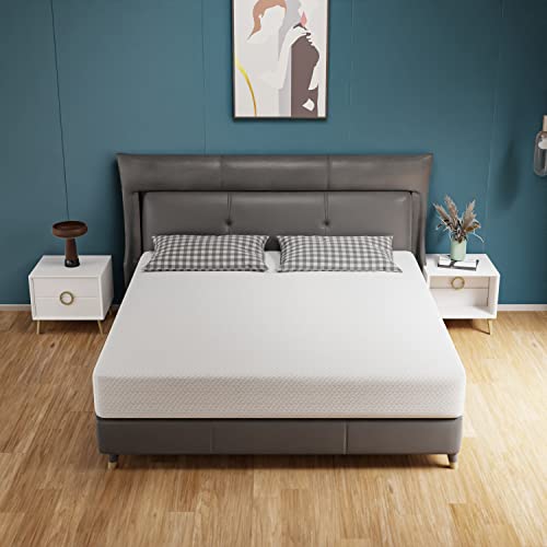 PayLessHere 10 Inch Queen Mattress Green Tea Memory Foam Mattress CertiPUR-US Certified,Removable...