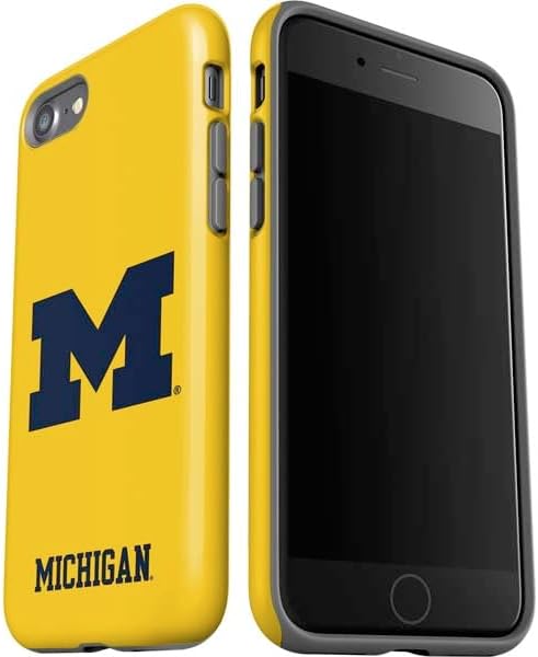 Skinit Pro Phone Case Compatible with iPhone SE (2nd & 3rd Gen) - Officially Licensed University of Michigan M Logo Yellow Design