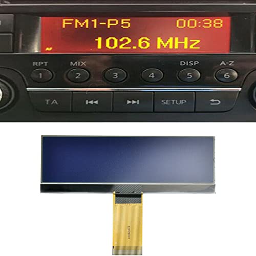 Emiif Écran LCD de Rechange pour autoradio Qashqai,Note, Juke, Micra, Navara, NV200-97,5 x 38 mm