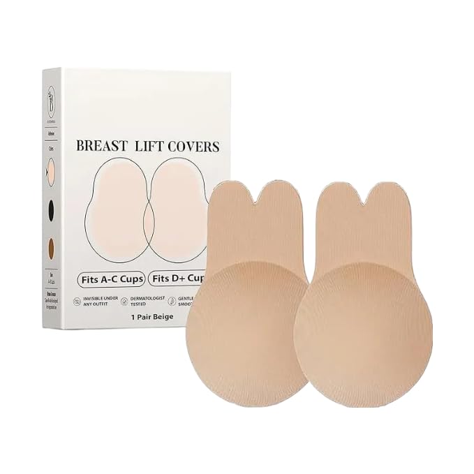 Women's Breast Lift Covers Reusable Silicone Nipple Covers Invisible Adhesive Bra Pads Strapless Backless Lift Tape for Dresses Tops Wedding Party-picture-19