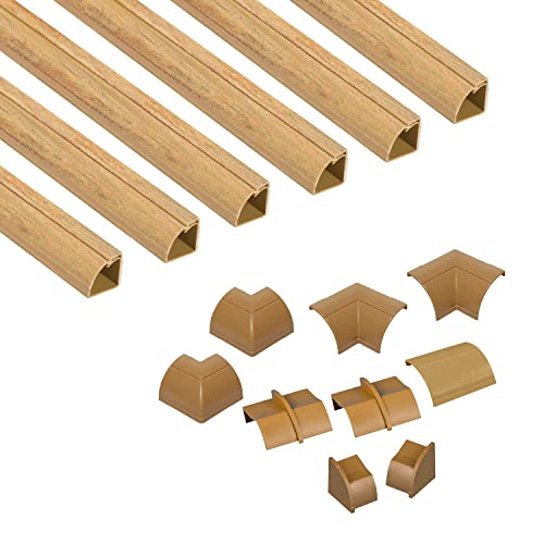 D-Line Cord Cover Kit, 30FT Self-Adhesive Wire Hider, Cable Raceway