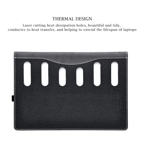 Funda para portátil HP Dragonfly 13.5 pulg. PU cuero gris miniatura 3