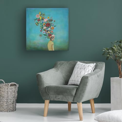 Trademark Fine Art - 'A Mindful Garden' Canvas Art - 24x24 by Trademark Fine Art - Used condition - Image 4