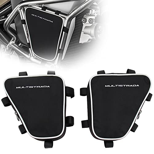 Boîte à outils de crash bar noire pour cadre Multistrada 1200