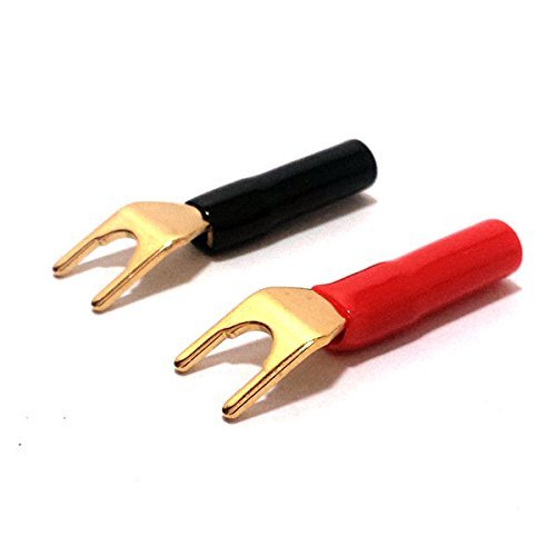 Miniatura 4 de CESS Enchufe Y - Cable de altavoz Barrera de espada Horquilla Jack Conector de enchufe (paquete de 10)