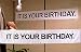 Birthday Banner -IT IS YOUR BIRTHDAY. in The Office by Guritta – The Birthday Party Banner As Seen On TV Show – The Office - Vinyl Birthday Banner With Metal Hanging Rings