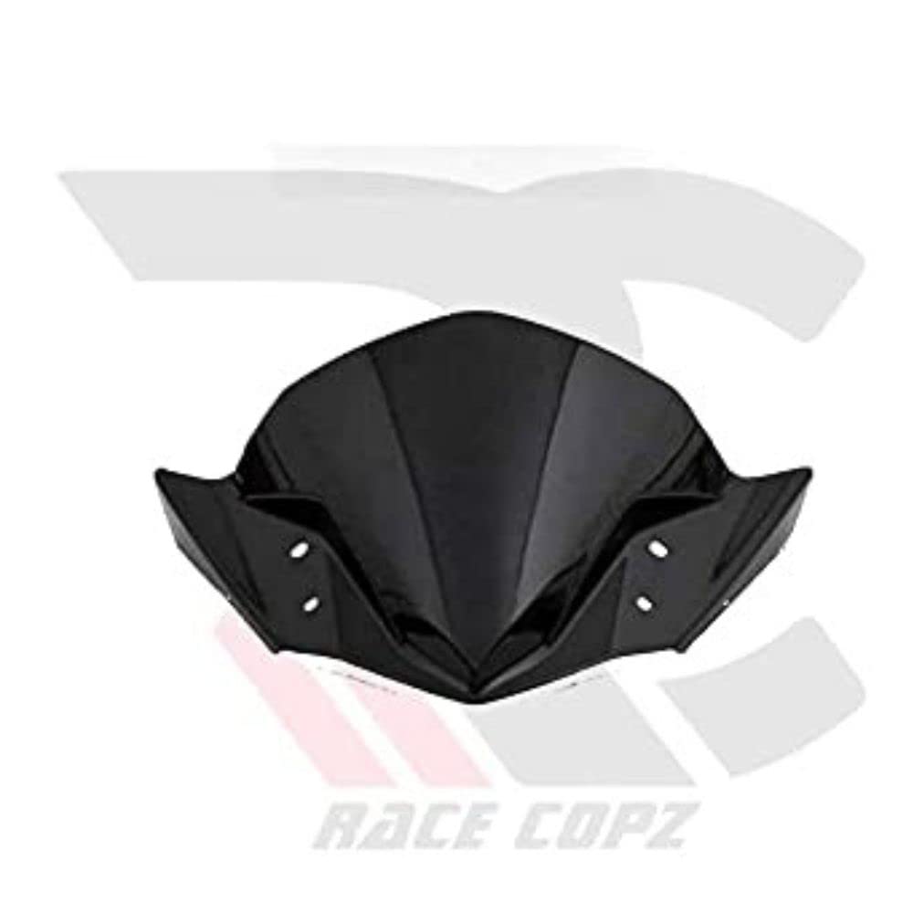 RACE COPZ Headlight Small Windshield Visor for Bajaj Pulsar NS (Black)