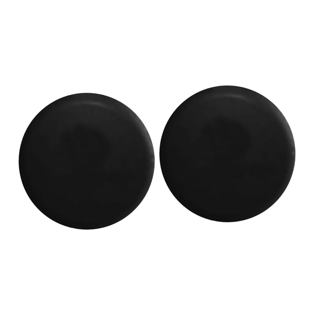 Amosfun 2 Copriruota di Scorta in Pvc Nero, Copertura per Ruota 15 Pollici, per Camper e Veicoli, Fissaggio Rapido
