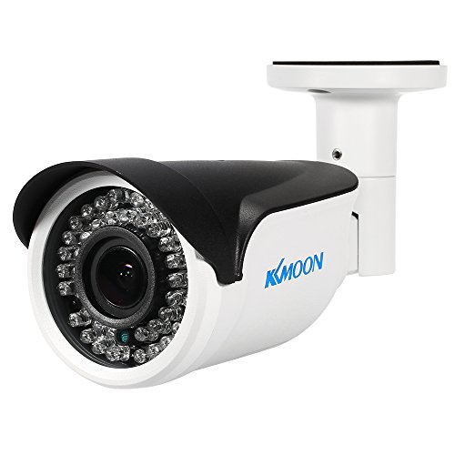 KKmoon Telecamera Bullet 1080P AHD CCTV Telecamere Analogiche 2,8~12mm Manuale Zoom Varifocale Lente 1/3 Pollici per Sony CMOS 2,0MP 42 IR LEDs Visione Notturna Impermeabile Telecamera di Sicurezza
