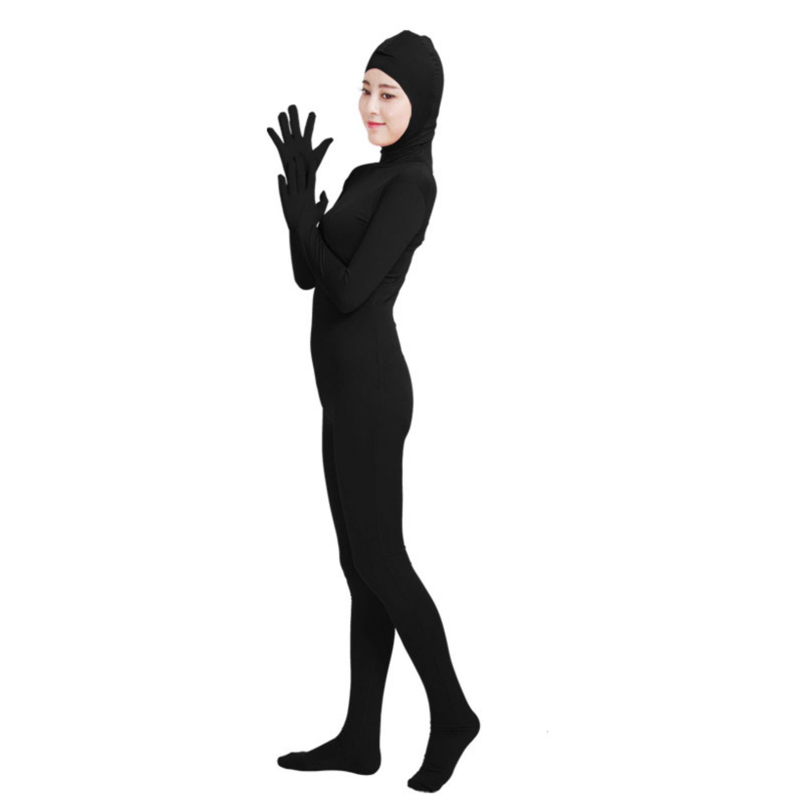 Costume da donna a corpo intero aperto in spandex, tuta Zentai, unisex, 2° pelle, abbigliamento da danza per Halloween, marrone chiaro, XL, Marrone chiaro., XL/175-185cm