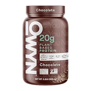 OWYN Only What You Need Vegan Protein Powder, 20g Plant Based Protein, Probiotics, Superfoods Greens, Pea, Chia Seeds, Pumpkin Seed Blend (Chocolate, 2.2 LB)