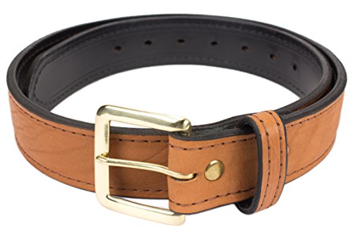 Genuine American Bison Dress Belt - 1.25" wide, soft buffalo2