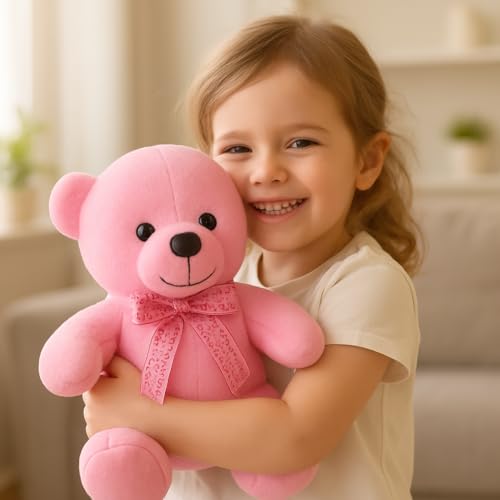 Image of Cute Plush Toy for Kids | | Soft Toys | Birthday Gift for Girls /Wife, Boyfriend /Husband, Soft Toys for Girls, Baby Toy (Random Color) Pack of 1 (Teddy Bear Soft Toy (Random))