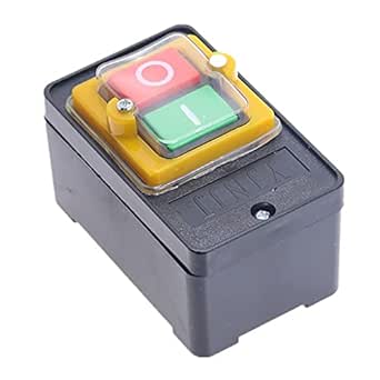 On-Off I/O Start Stop Waterproof Push Button Pushbutton Switch 10A ...