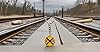 Square Deal Recordings & Supplies Yellow Railroad Crossing Sign Keychain – 1.5 Inch Mini Replica – Made in USA #2