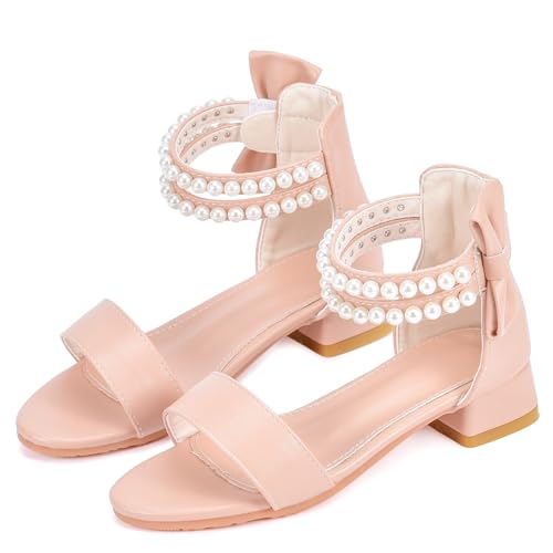 Girls' Princess High Heel Sandals Evening Wear banquet Performances School Dances Graduations Weddings Youth Formal Dress Shoes2