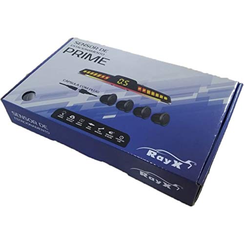 Sensor De Estacionamento Rayx Prime Prata 4 Pontos 18,5 mm