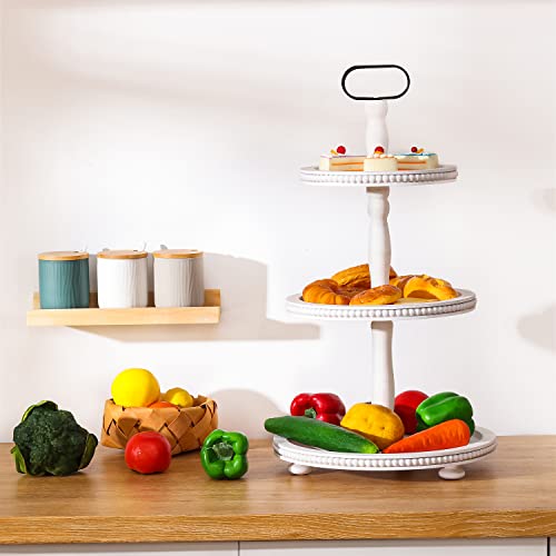 Amazon – Urban Deco Wooden Tiered Tray 3-Tier Decorative Tray Farmhouse Serving Tray - $17.26 / - image 5