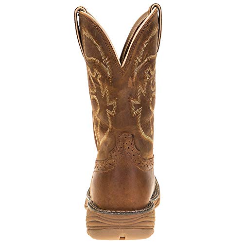 Justin Boot Company Men's Stampede Rush Rust 11" Rust Maldova Top Soft Toe Work Boot Brown4