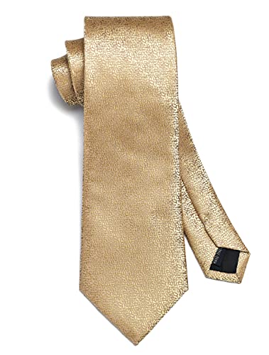 Image of HISDERN Mens Striped Tie and Pocket Square Set Necktie for Men | soft smooth texture, wrinkle-free, neat hand-tied knot, gifting ready, regular 3.4 width, coordinated look, business wedding