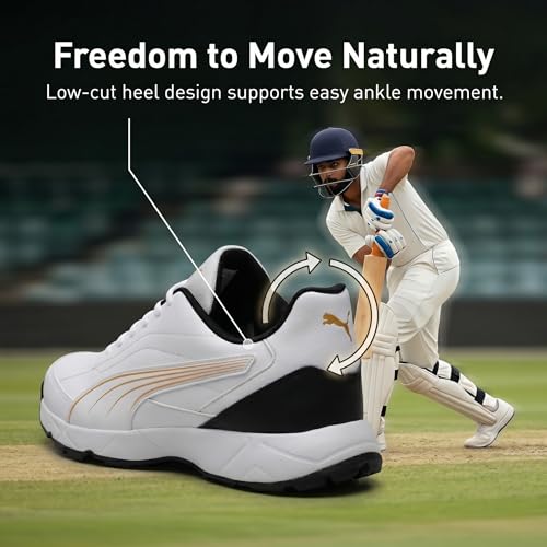 Image of PUMA Men Nu Cricket Shoes | Lightweight Rubber Sports Shoes