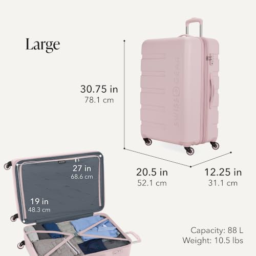 Image of SwissGear 7366, Pink, 2-Piece Set (19 /27), Signature Hardside Expandable Luggage With Spinner Wheels