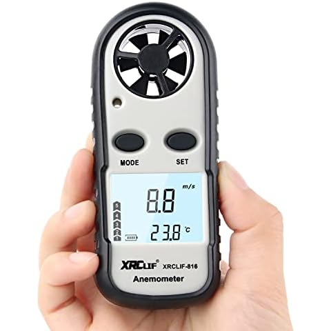 Anemómetro digital XRCLIF con pantalla LCD retroiluminada Cover