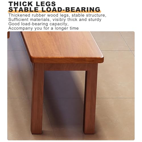 Banco de madera maciza interior para mesa de cocina y pasillo alargado 6