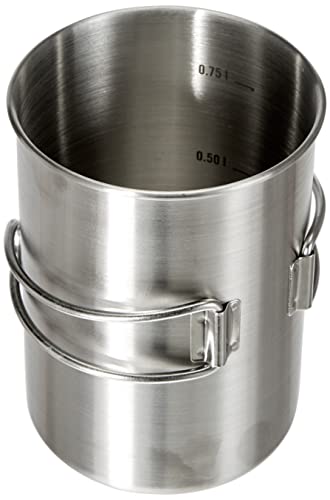 Tatonka Becher Handle Mug 850 ml - Tasse aus rostfreiem Edelstahl - Mit Klappgriffen und Volumenskalierung - kompatibel mit Nalgene… – Ansicht 3