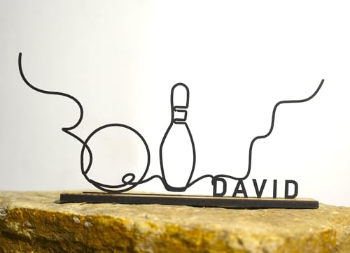 Generisch Personalised Bowling - With Name | Gift for Bowling Fans & Club Members