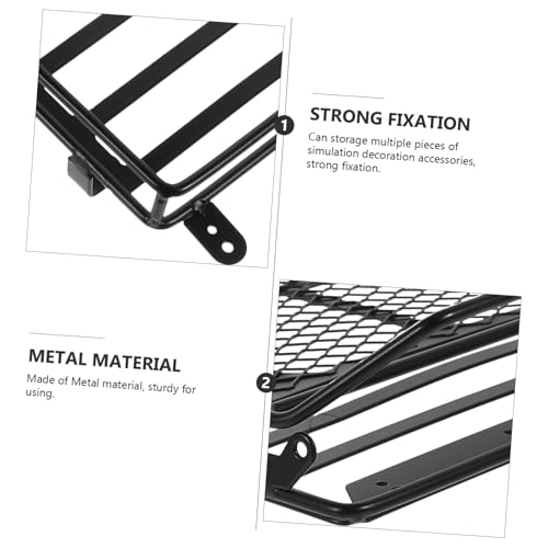 Porte bagages RC Crawler robuste avec fixation solide pour accessoires de simulation miniatures