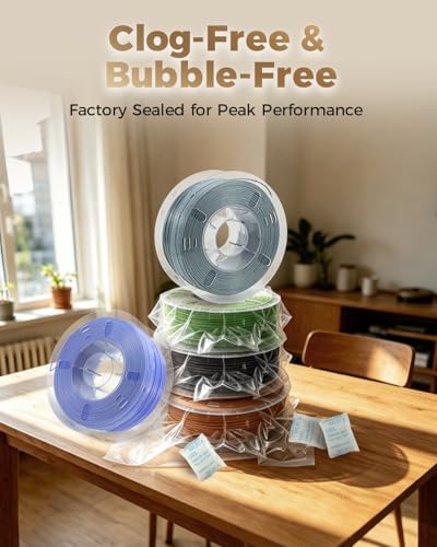 Image of VOXELAB Silk+ PLA Filament 1.75mm, Shiny Chrome-Like Finish with Enhanced Layer Adhesion, 1kg (2.2lbs) for Most FDM 3D Printers, Smooth & Flawless Printing(Gray)