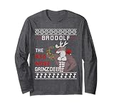 Brodolf The Red Nose Gainzdeer Gym Ugly Christmas Sweater Long Sleeve T-Shirt
