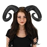 ABOOFAN Ox Horn Headband Hair Hoops Stylish Headdress for Festival Party Supplies Detachable Design for Wome