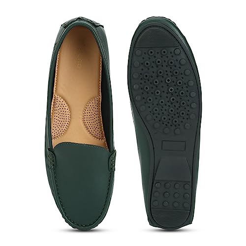 Image of YOHO Bliss Comfortable Slip On Formal Loafer for Women | Stylish Fashion Moccasins Range | Cushioned Footbed Finish | Flexible | Style & All-Purpose | Formal Office Wear Shoe