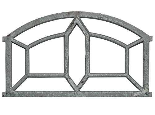 Fenster grau Stallfenster Eisenfenster Scheunenfenster Eisen 89cm Antik-Stil (o)