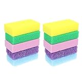 Zerodeko 10 Stück Teiliges Pu bimsstein Pediküre mit Doppelter Oberfläche Ergonomisch Geformt gegen Harte Hornhaut und Abgestorbene Haut Vielseitig für Füße Hände und Ellbogen für