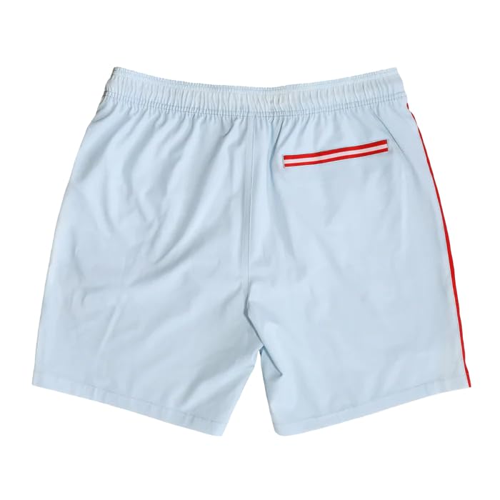 Hoamatkult Badehose Österreich Adler – schnelltrocknend, 4-Wege-Stretch, wasserabweisend, elastischer Bund mit Kordelzug, Herren Sommer Shorts