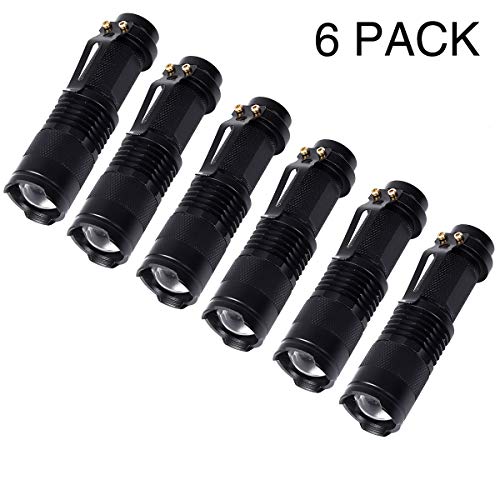 KunHe Small Mini Single Mode Led Flashlights Aa Battery 1 Mode Flashlight Pack