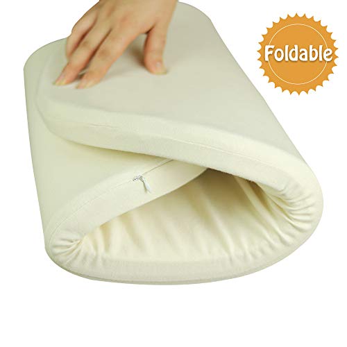 Iceblue HD Oval Pad Mattress for Bassinet Baby Bed Cradle Crib Moses Basket Changing Basket Foam Mattress Pad