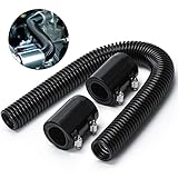 Hypertune 24' Stainless Steel Radiator Flexible Coolant Water Hose Kit W/Cap Clamp...