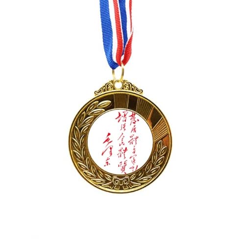 Medalla de oro de China coleccionable de alta calidad con cinta del Primer Puesto