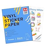COMPATIBILITÉ : Conçu pour les imprimantes à jet d'encre, ce papier autocollant vinyle blanc brillant offre des impressions de qualité professionnelle sur des feuilles de format A4. Veuillez noter que ce produit est spécialement conçu pour l'impression à jet d'encre et peut ne pas être compatible avec les imprimantes laser