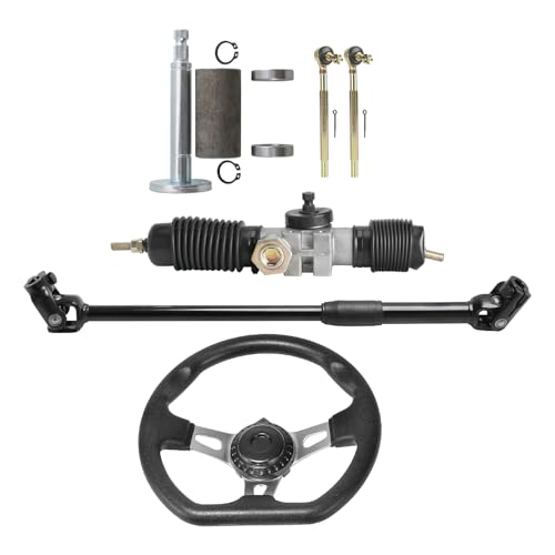 Go Kart Steering System Kit 360mm Rack 270mm Wheel 190mm
