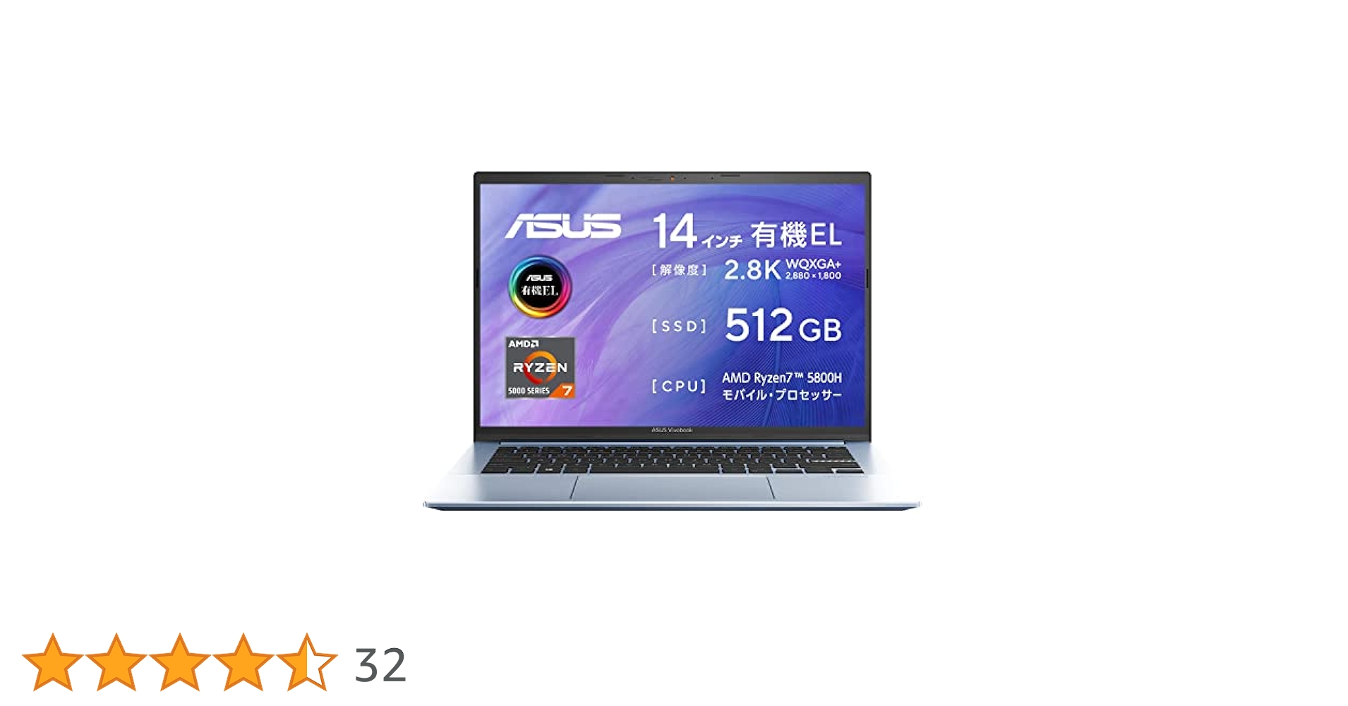 Amazon.co.jp: ASUS Vivobook Pro 14 OLED M3401QA Laptop (14